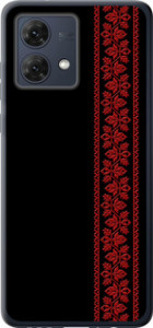 Чехол на Motorola Moto G84 Вышиванка 53 2041u-3344 (Красный)