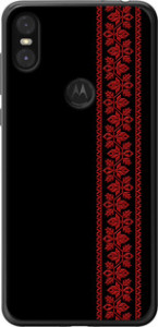 Чохол на Motorola One Вишиванка 53 2041t-1589 (Червоний)
