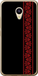 Чохол на Meizu M5 Вишиванка 53 2041t-420 (Червоний)