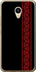 Чохол на Meizu M5 Вишиванка 53 2041u-420 (Червоний)