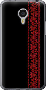 Чехол на Meizu MX4 PRO Вышиванка 53 2041u-132 (Красный)