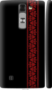 Чехол на LG G4c H522y Вышиванка 53 2041c-389 (Красный)