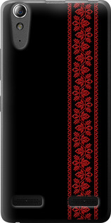 Чохол на Lenovo A6000 Вишиванка 53 2041u-103 (Червоний)