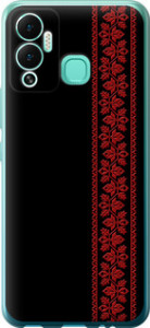 Чехол на Infinix Hot 12 Play Вышиванка 53 2041u-2759 (Красный)