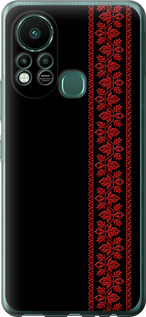 Чехол на Infinix Hot 11S Вышиванка 53 2041u-2757 (Красный)