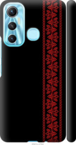Чехол на Infinix Hot 11 Вышиванка 53 2041m-2762 (Красный)