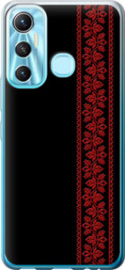 Чехол на Infinix Hot 11 Вышиванка 53 2041u-2762 (Красный)