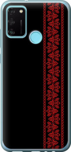 Чехол на Huawei Honor 9A Вышиванка 53 2041u-1900 (Красный)