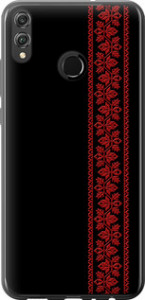 Чехол на Huawei Honor 8X Вышиванка 53 2041t-1596 (Красный)
