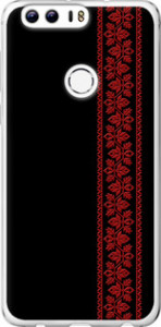 Чохол на Huawei Honor 8 Вишиванка 53 2041u-351 (Червоний)