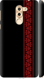Чехол на Huawei Honor 6X Вышиванка 53 2041m-460 (Красный)
