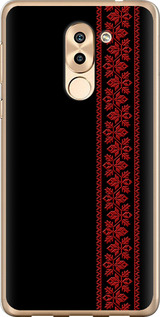 Чехол на Huawei Honor 6X Вышиванка 53 2041t-460 (Красный)