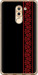 Чехол на Huawei Honor 6X Вышиванка 53 2041t-460 (Красный)