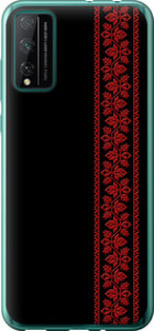 Чехол на Huawei Honor Play 4T Pro Вышиванка 53 2041u-1914 (Красный)