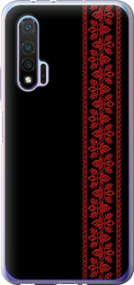 Чехол на Huawei Nova 6 Вышиванка 53 2041u-1821 (Красный)