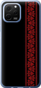 Чехол на Huawei Nova Y61 Вышиванка 53 2041u-2983 (Красный)