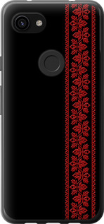 Чохол на Google Pixel 3a XL Вишиванка 53 2041t-1713 (Червоний)