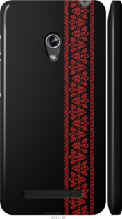Чохол на Asus Zenfone 5 Вишиванка 53 2041m-81 (Червоний)