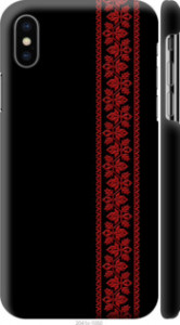 Чехол на iPhone X Вышиванка 53 2041m-1050 (Красный)