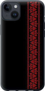 Чехол на iPhone 14 Plus Вышиванка 53 2041u-2645 (Червоний)