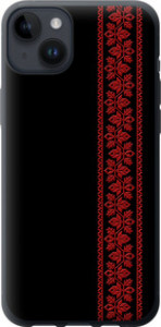 Чехол на iPhone 14 Plus Вышиванка 53 2041u-2645 (Червоний)