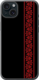 Чехол на iPhone 15 Plus Вышиванка 53 2041u-3097 (Червоний)