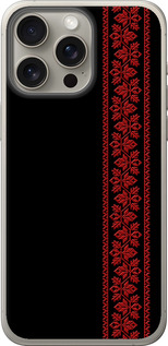 Чехол на iPhone 15 Pro Max Вышиванка 53 2041u-3098 (Красный)