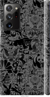 Чохол на Samsung Galaxy Note 20 Ultra Чорно-сірий стікер бомбингу 2432m-2051 (Сірий)