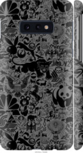 Чохол на Samsung Galaxy S10e Чорно-сірий стикер бомбінг 2432m-1646 (Сірий)