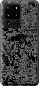 Чохол на Samsung Galaxy S20 Ultra Чорне-сіре сховище бомбінг 2432t-1831 (Сірий)