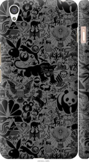Чохол на OnePlus X Чорно-сірий стікер бомбінг 2432c-385 (Сірий)