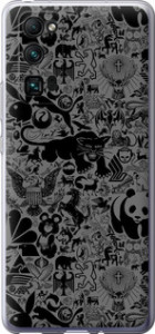 Чохол на Huawei Honor 30 Pro Чорно-сірий стікер бомбінг 2432u-1920 (Сірий)