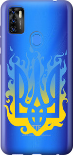 Чехол на ZTE Blade A7S 2020 Герб v1 5258u-2454 (Желтый)