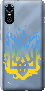 Чехол на ZTE Blade A31 Plus Герб v1 5258u-2637 (Желтый)
