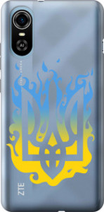 Чехол на ZTE Blade A31 Plus Герб v1 5258u-2637 (Жовтий)