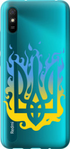 Чехол на Xiaomi Redmi 9A Герб v1 5258u-2034 (Жовтий)