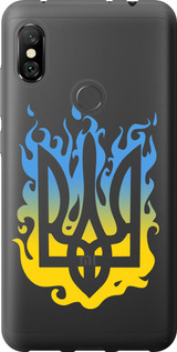Чехол на Xiaomi Redmi Note 6 Pro Герб v1 5258u-1551 (Жовтий)