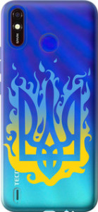 Чехол на Tecno Spark 4 Lite Герб v1 5258u-2425 (Жовтий)