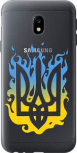 Чехол на Samsung Galaxy J3 (2017) Герб v1 5258u-650 (Желтый)
