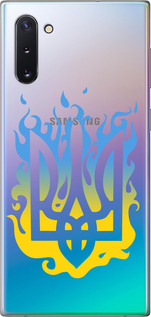 Чехол на Samsung Galaxy Note 10 Герб v1 5258t-1718 (Жовтий)