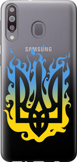 Чехол на Samsung Galaxy M30 Герб v1 5258u-1682 (Жовтий)