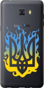 Чехол на Samsung Galaxy C9 Pro Герб v1 5258u-720 (Жовтий)