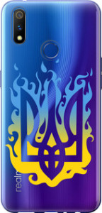 Чехол на Realme 3 Pro Герб v1 5258u-1863 (Желтый)