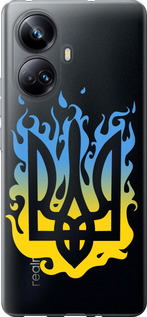 Чехол на Realme 10 Pro Plus Герб v1 5258u-2944 (Желтый)