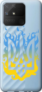 Чехол на Realme Narzo 50A Герб v1 5258u-2514 (Жовтий)