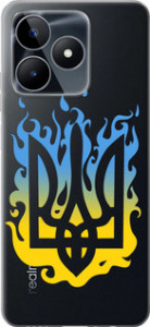 Чехол на Realme C53 Герб v1 5258u-3128 (Желтый)