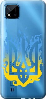 Чехол на Realme C20A Герб v1 5258u-2416 (Желтый)