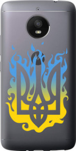 Чохол на Motorola Moto E4 Plus Герб v1 5258u-1000 (Жовтий)