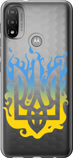 Чехол на Motorola E20 Герб v1 5258u-2509 (Желтый)