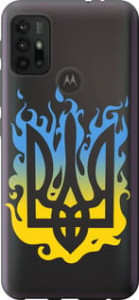 Чехол на Motorola Moto G30 Герб v1 5258u-2320 (Жовтий)